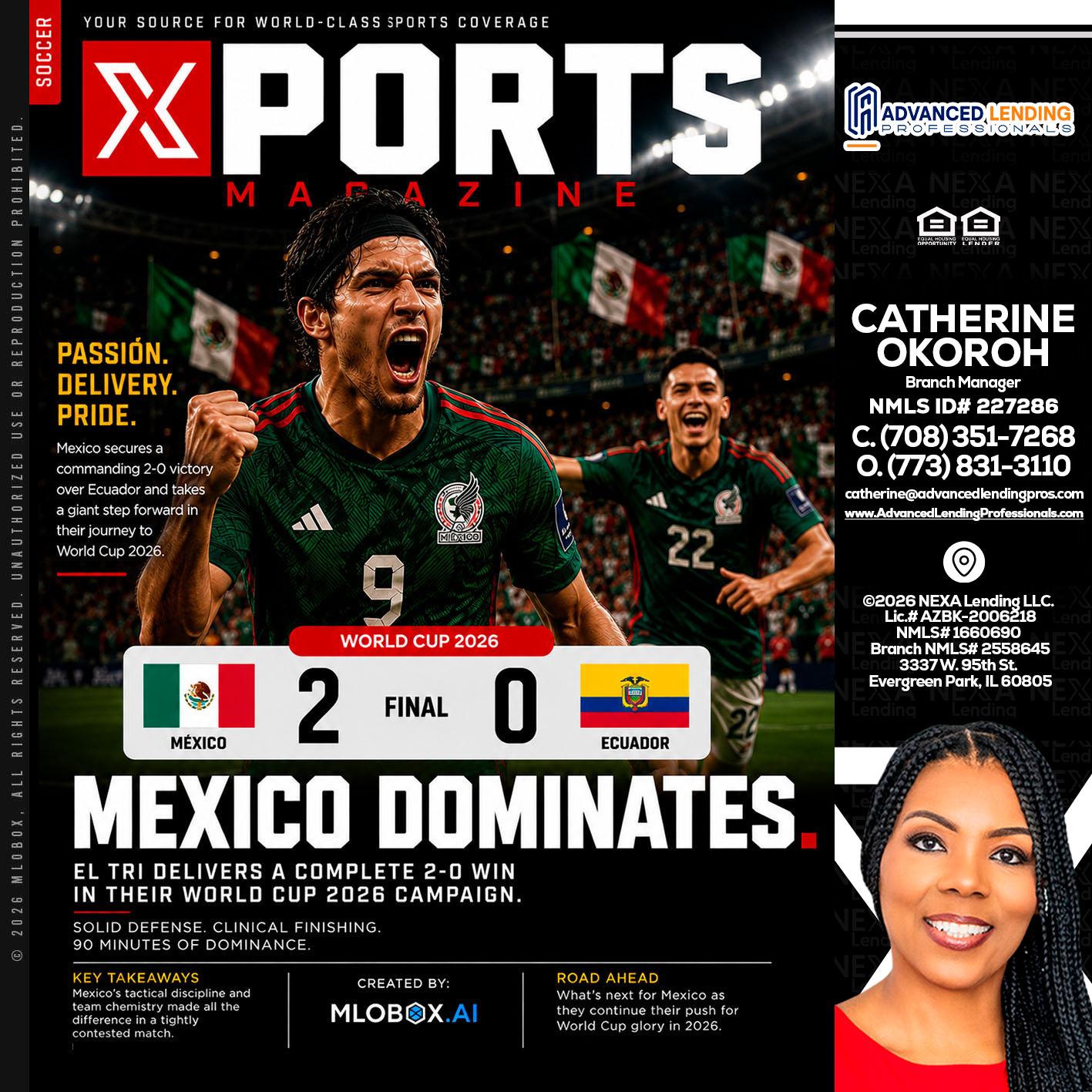 XPORTS MEX 2-0 ECUADOR -  Advanced Lending Professionals -Branch Manager