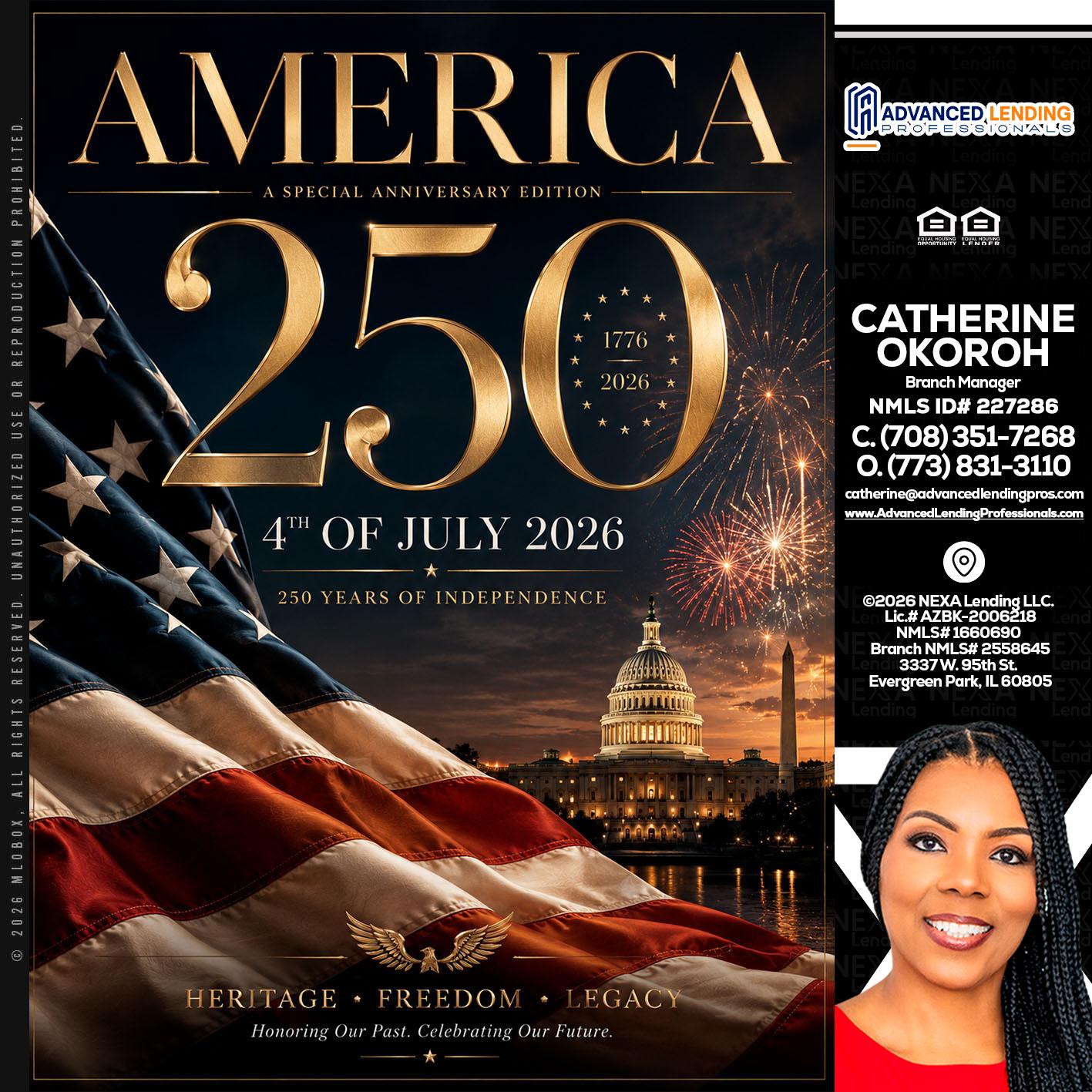 AMERICA 250 TH -  Advanced Lending Professionals -Branch Manager