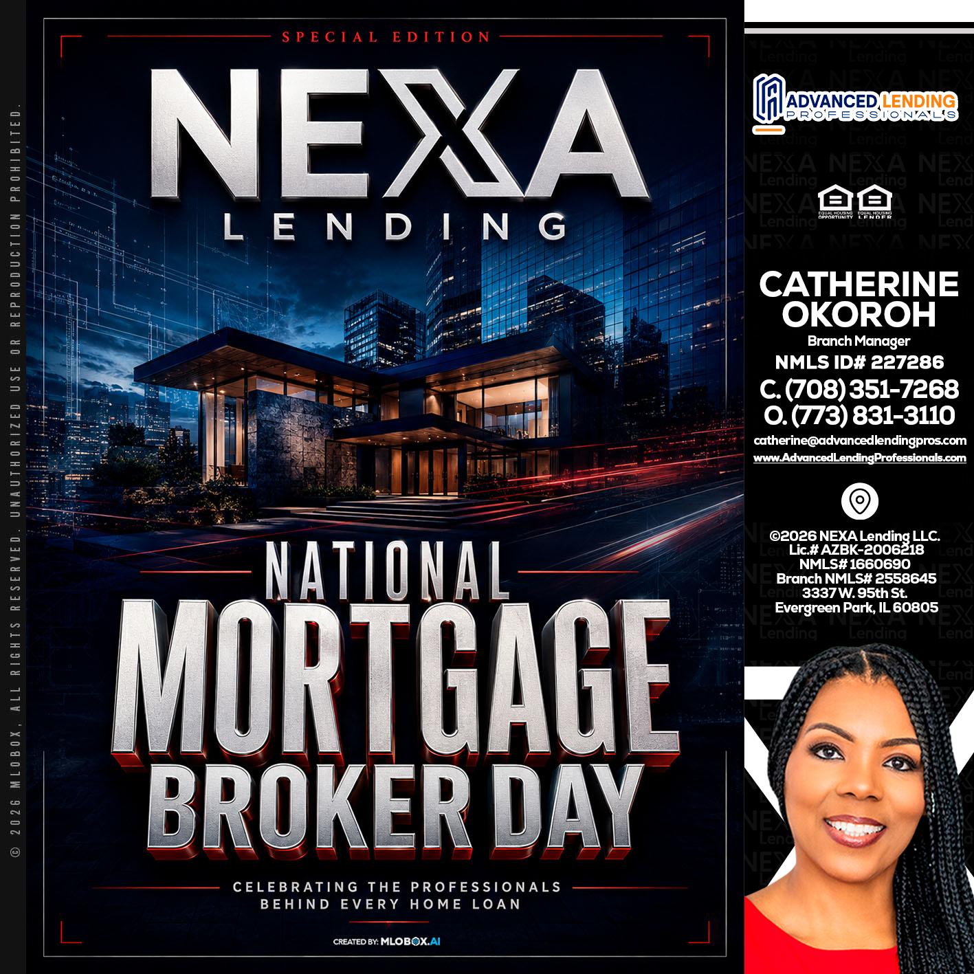 NATIONAL MORTGAGE BROKER DAY -  Advanced Lending Professionals -Branch Manager