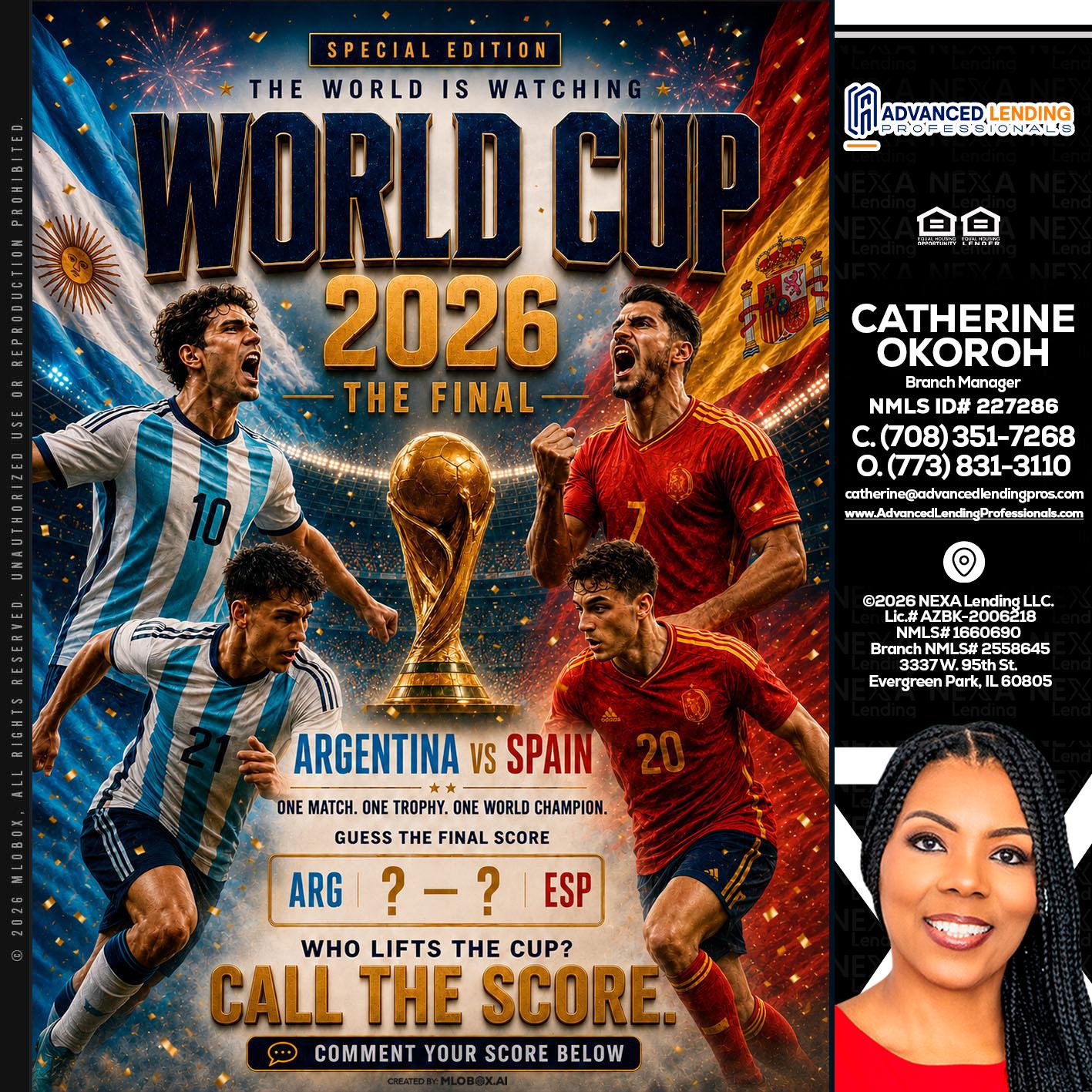 World Cup 2026 finals -  Advanced Lending Professionals -Branch Manager