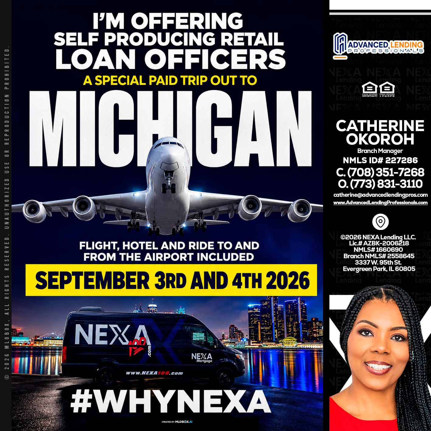 MICHIGAN -  Advanced Lending Professionals -Branch Manager