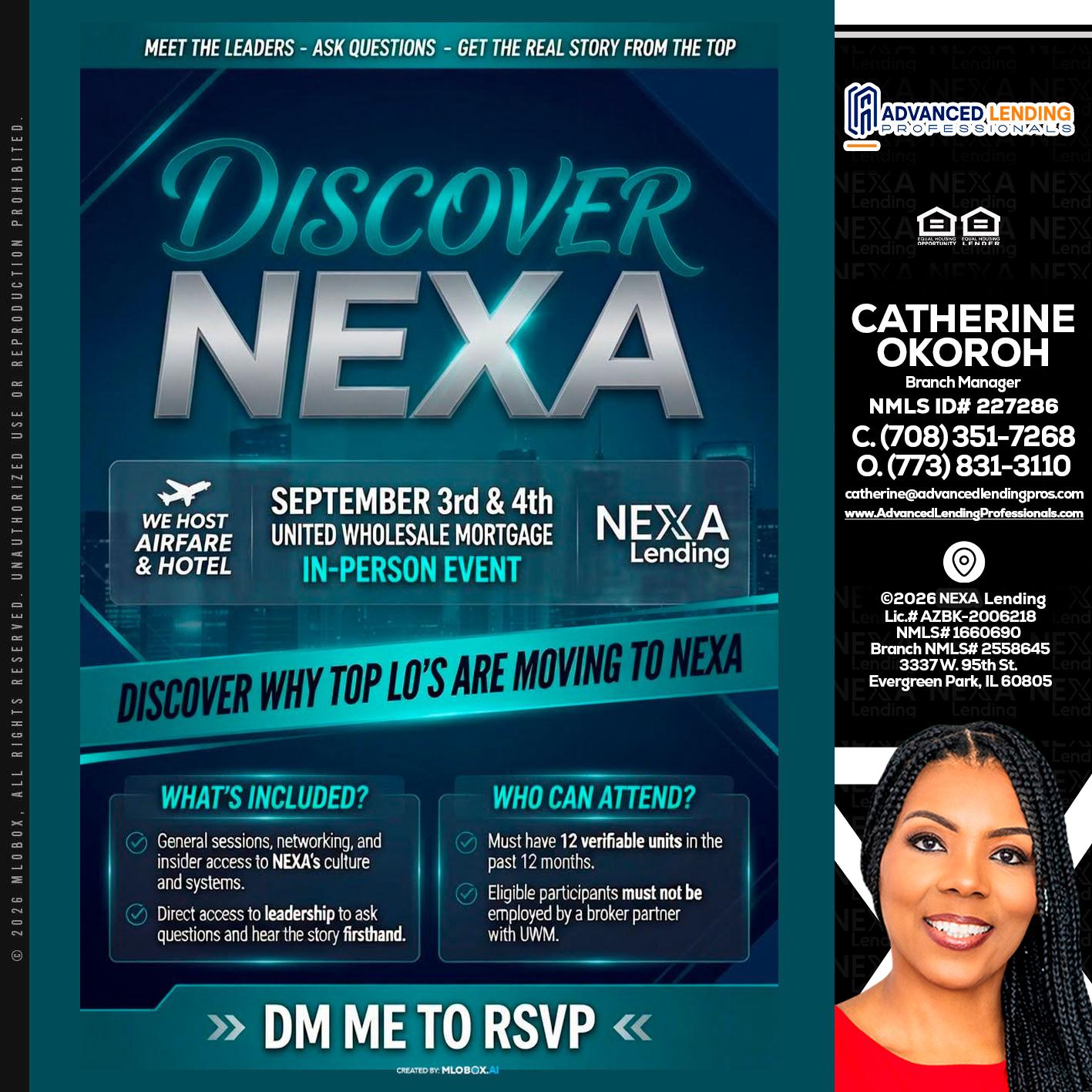 DISCOVER NEXA -  Advanced Lending Professionals -Branch Manager