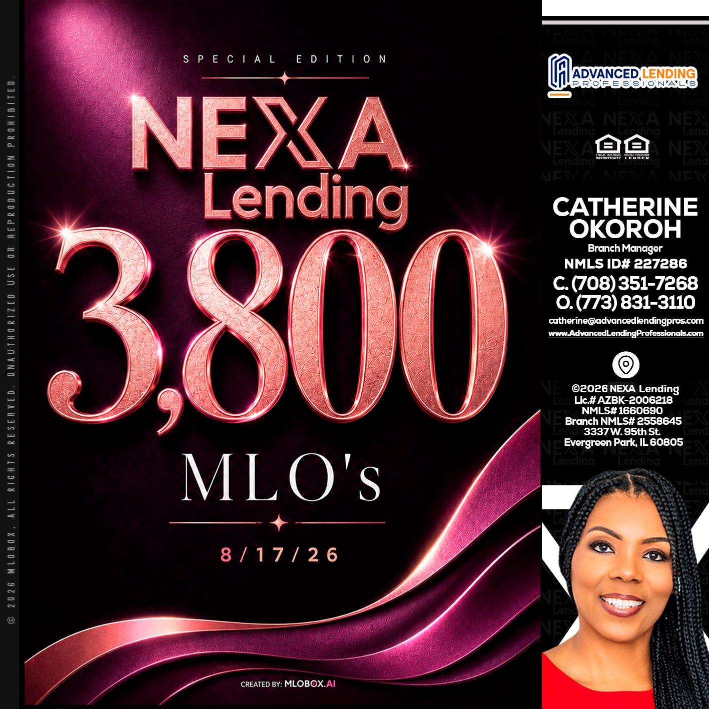 3800 MLOs -  Advanced Lending Professionals -Branch Manager
