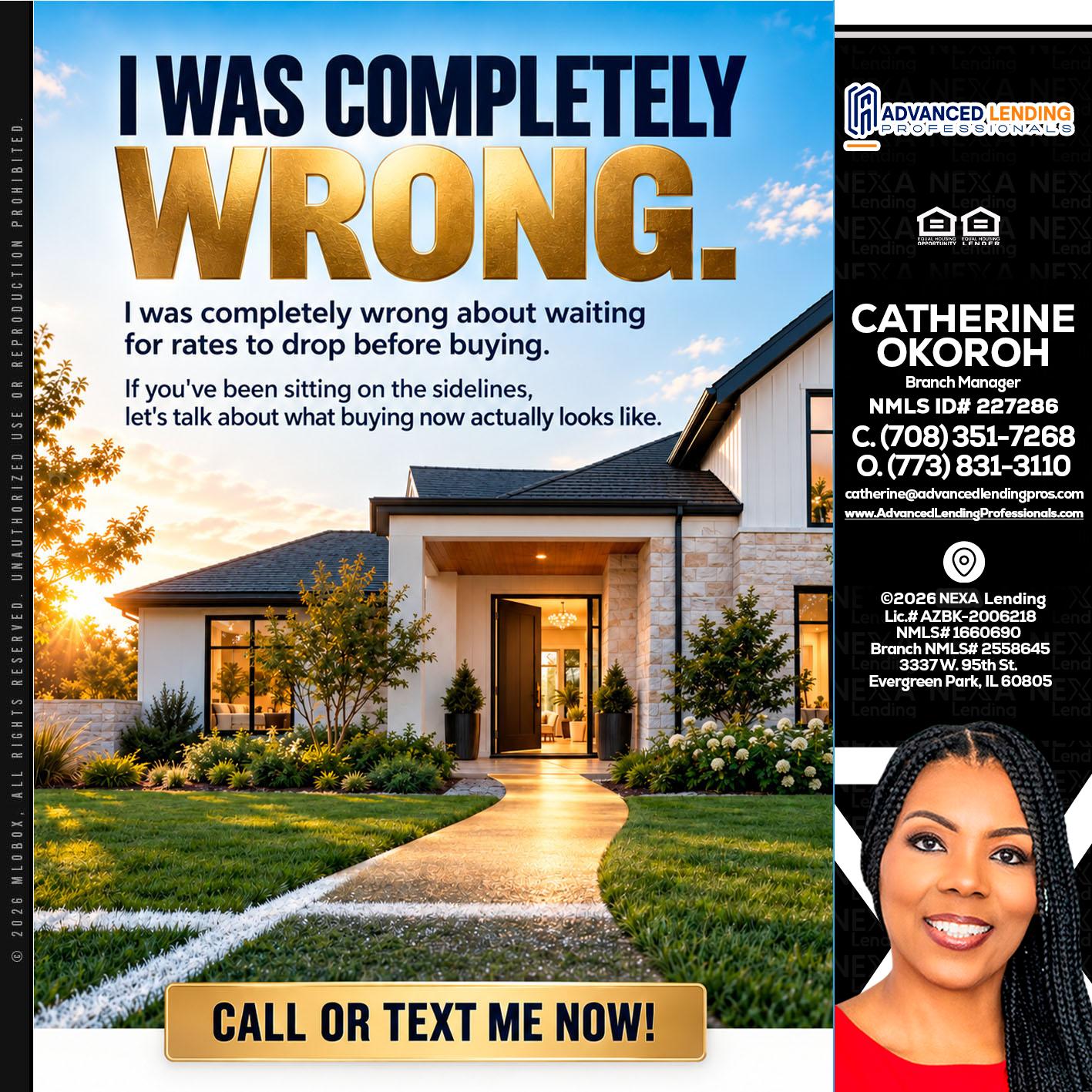 I WAS COMPLETELY WRONG -  Advanced Lending Professionals -Branch Manager