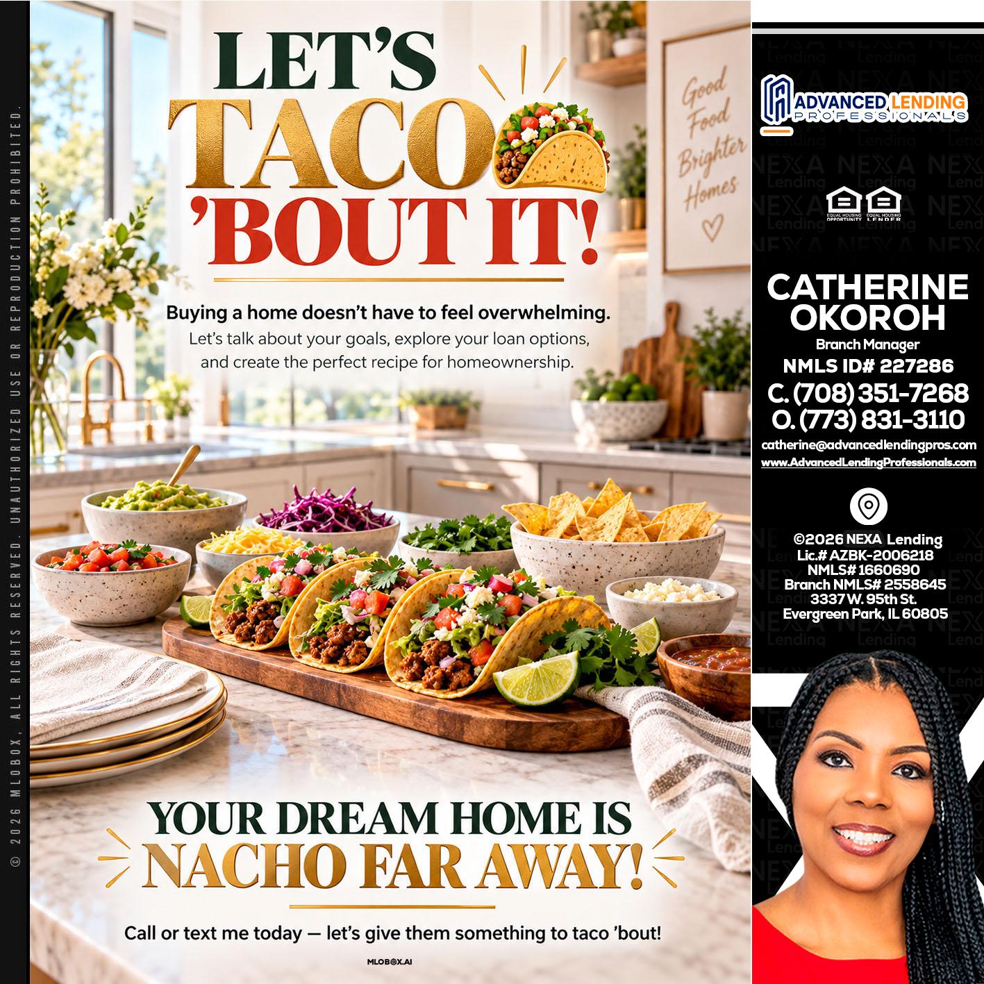 LETS TACO ABOUT IT -  Advanced Lending Professionals -Branch Manager