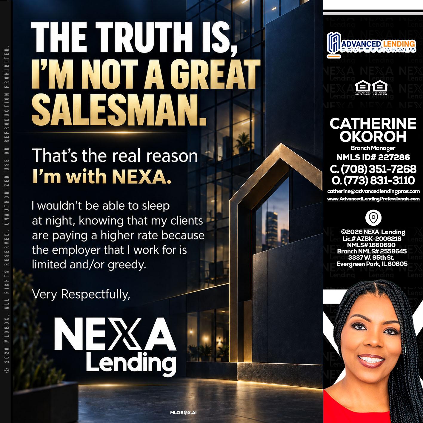 THE TRUTH IS -  Advanced Lending Professionals -Branch Manager