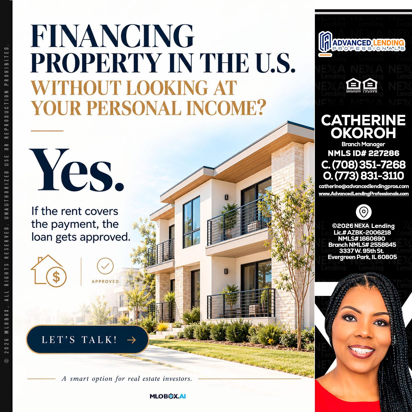 FINANCING -  Advanced Lending Professionals -Branch Manager